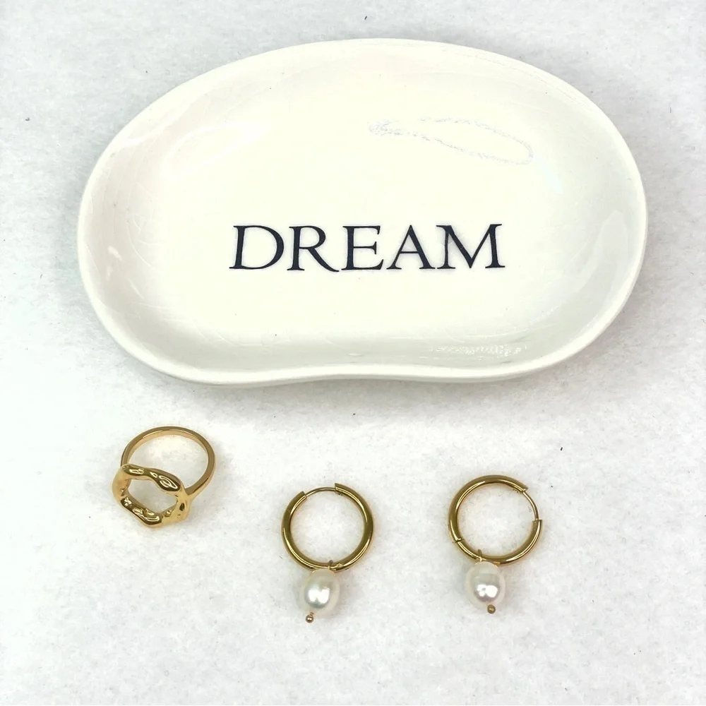 BRAND NEW Bundle Jewelry earrings and Ring with Trinket Dish